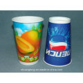 Taza de papel de 16 onzas (taza caliente / fría) tazas de café de consumición, tazas de la bebida fría